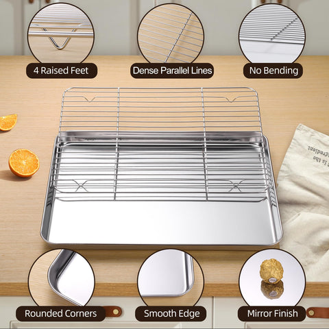 Amrules cooling racks with dense parallel lines promote airflow and drip prevention