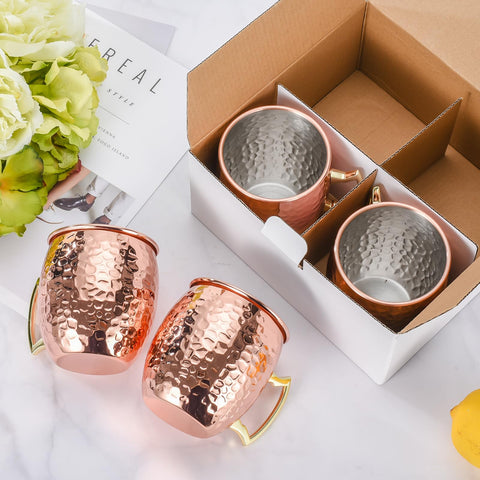 Amrules Moscow Mule Mug boxed packaging for gifting and shipping