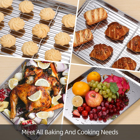 Amrules stainless steel bakeware is rust‑resistant and durable