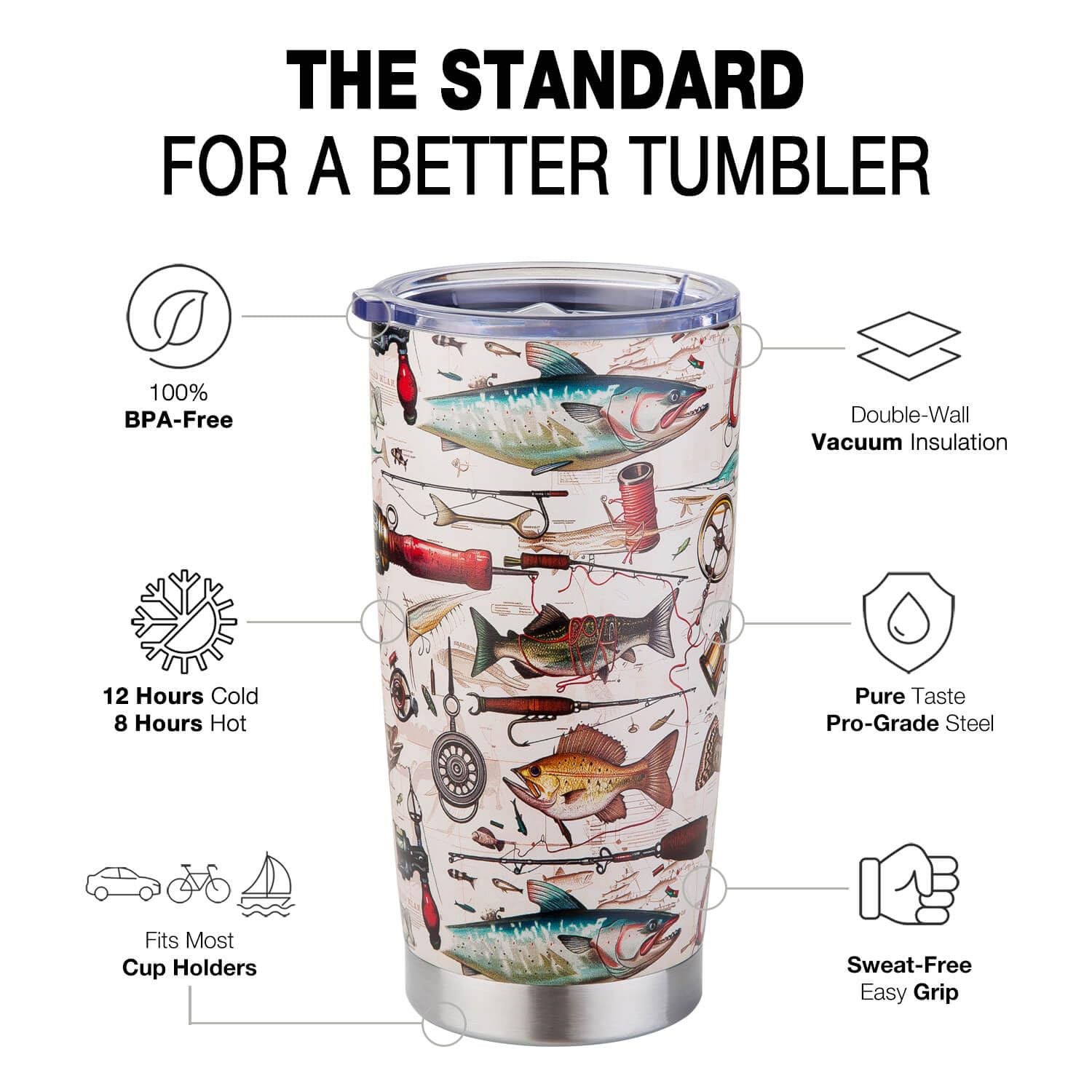 Amutta double-wall insulation keeps beverages hot or cold for hours