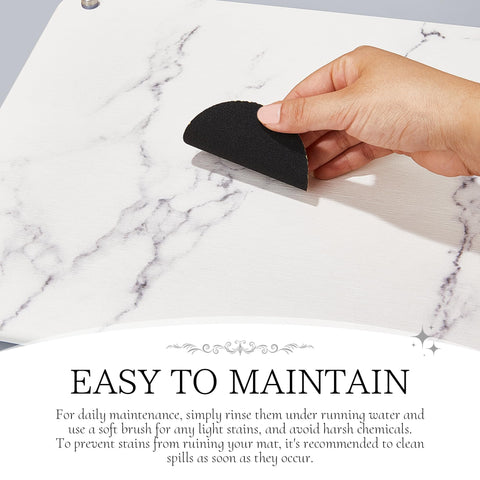 Amviner mat raised by four legs to improve airflow under the surface.