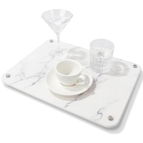 Amviner stone drying mat used as versatile base for bowls or planters.