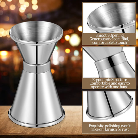 Amyhill one-oz and half-oz capacities support accurate drinks