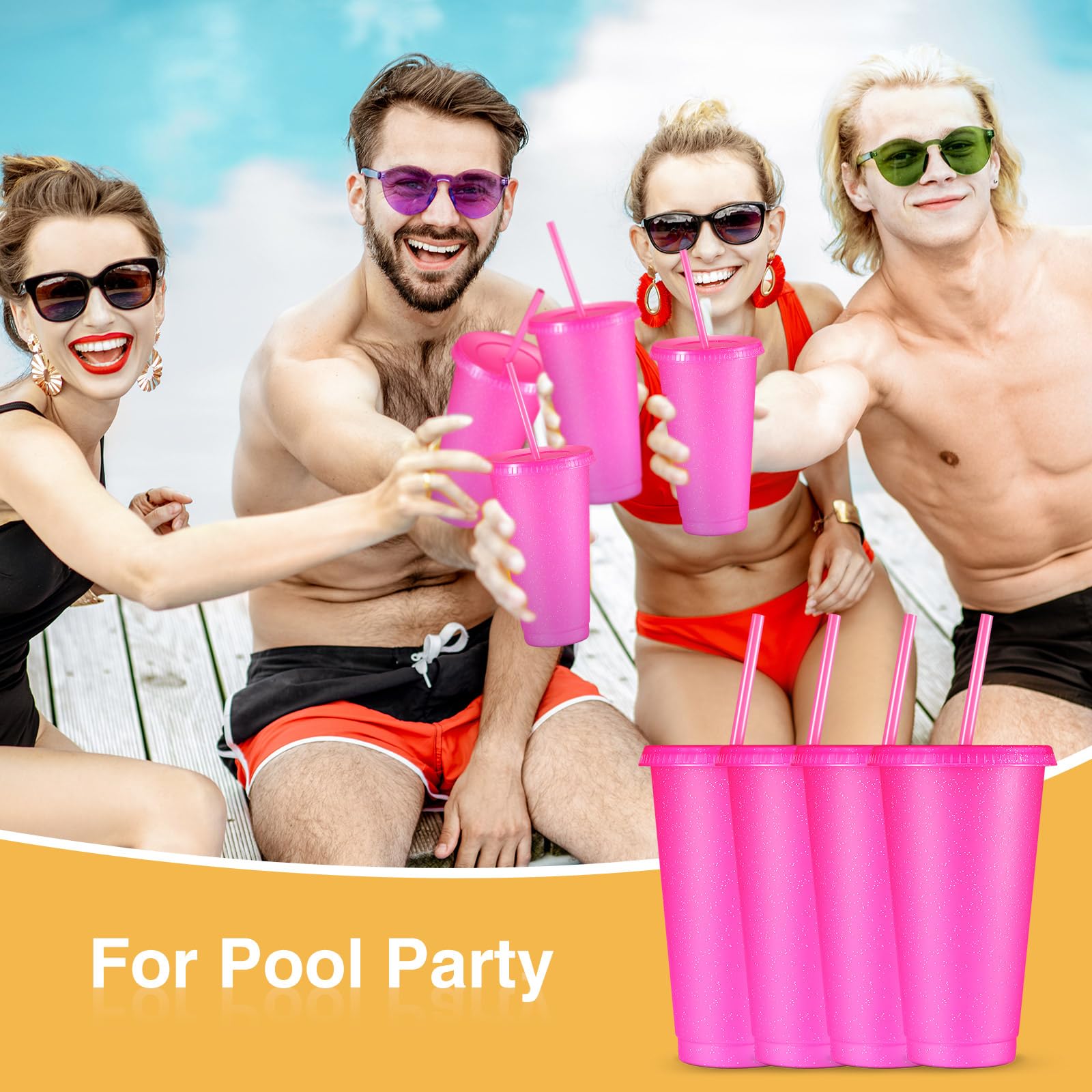 Amyhill 24oz capacity cups ideal for daily use and parties