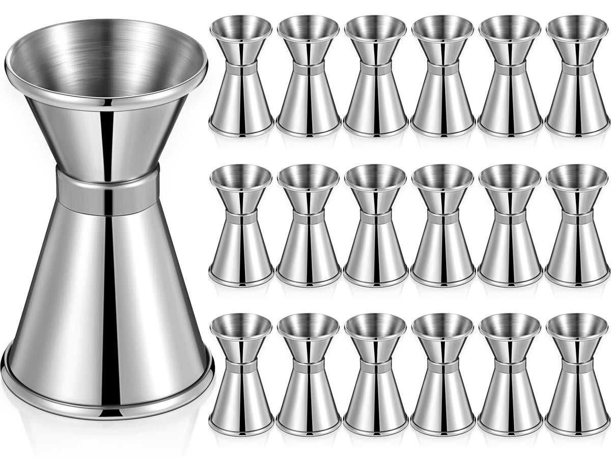 Amyhill jigger with double pour mouths for precise mixing