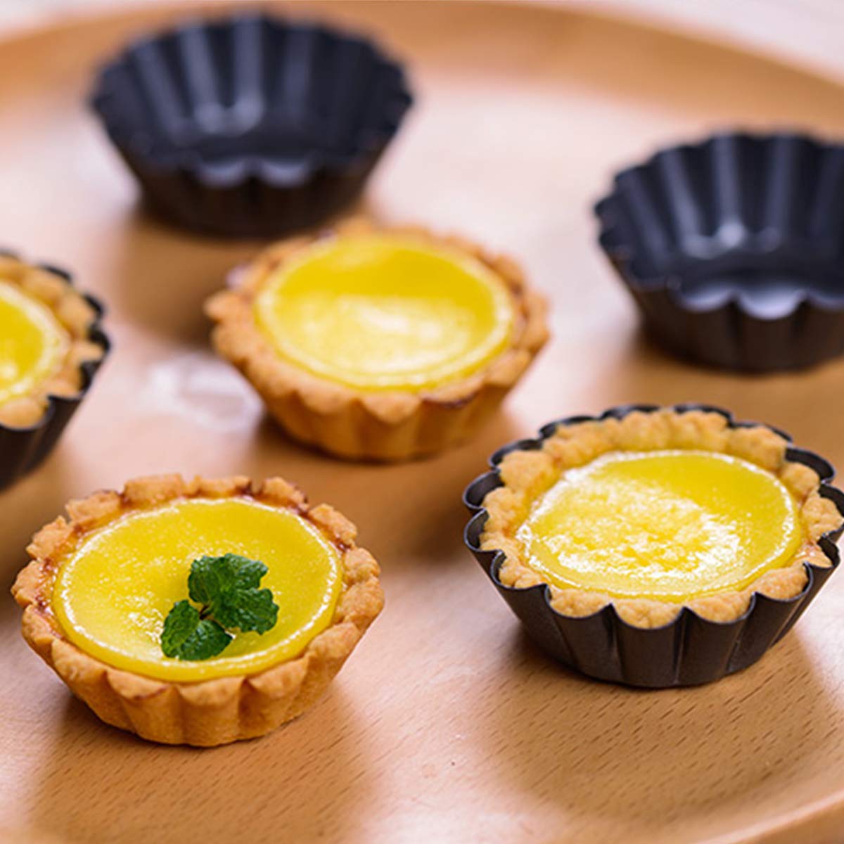 Amytalk oven-safe egg tart mold ready for bakers of all levels.