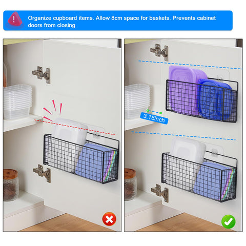 AMZABBY door-mount lid caddy facilitates quick lid retrieval