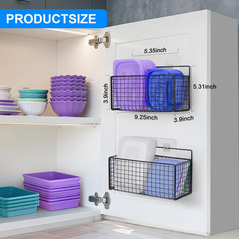 AMZABBY large inside-cabinet lid organizer keeps container lids neatly upright