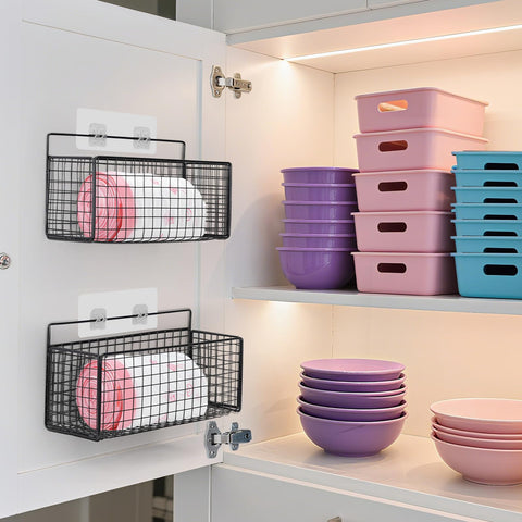 AMZABBY space-saving lid storage fits tight spaces behind doors