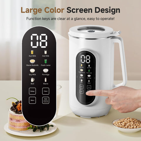 AMZCHEF 10-in-1 function panel offers versatile home milk options