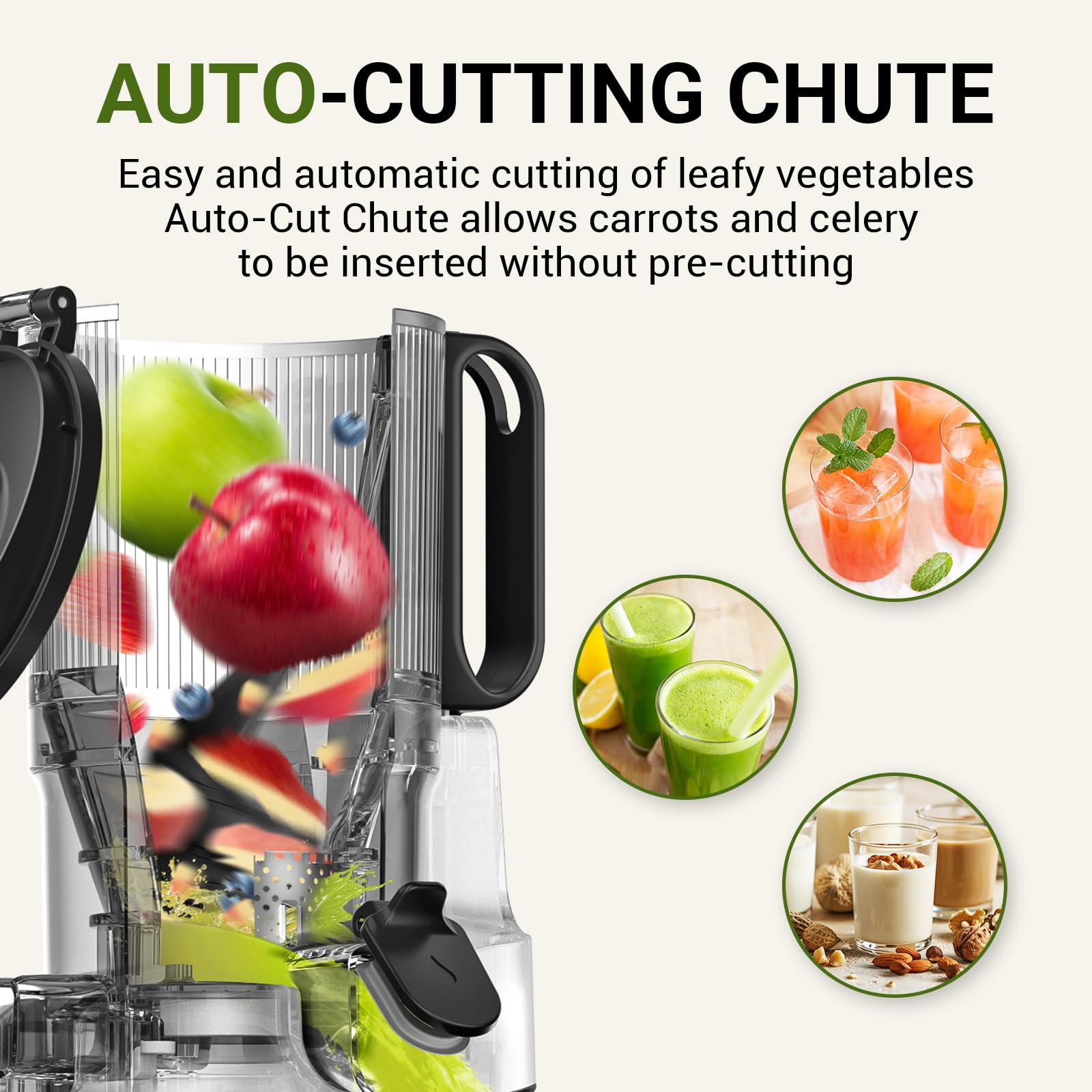 AMZCHEF built-in 20 years of juicing expertise for lasting performance