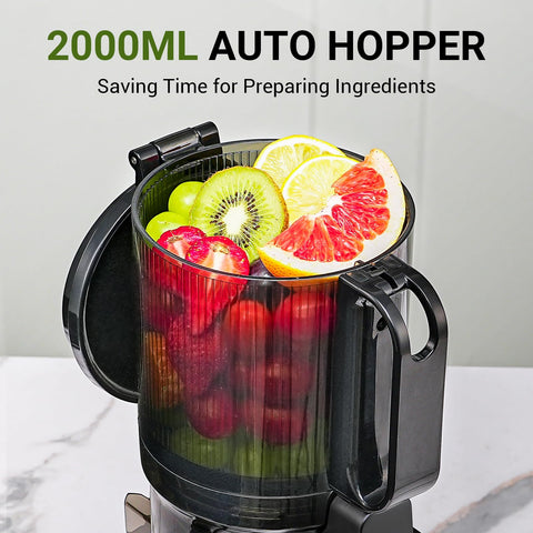 AMZCHEF triple-filtration system delivers ultra-smooth, high-purity juice
