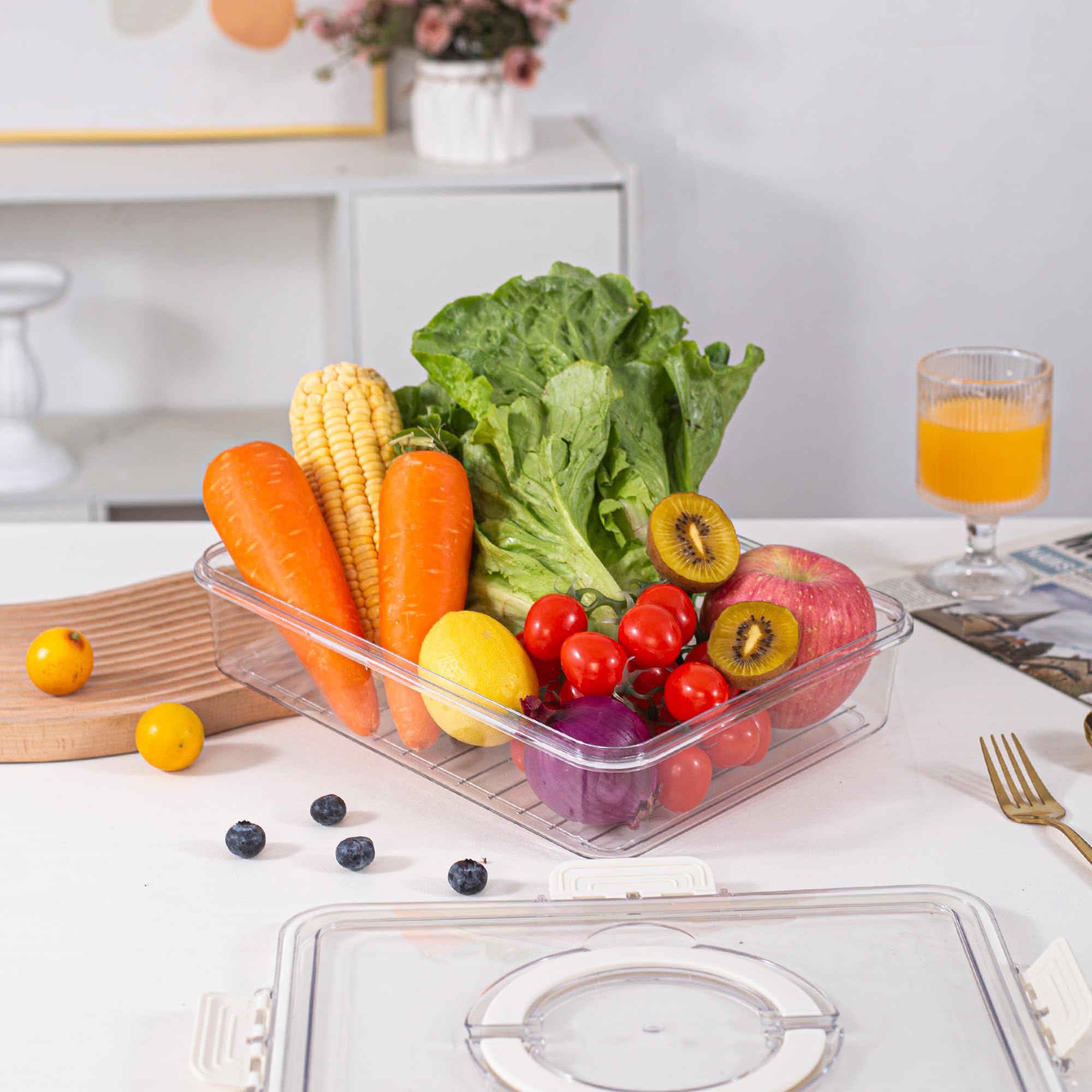 Amzcku snack tray with compartments for tidy snack sections and durable use.