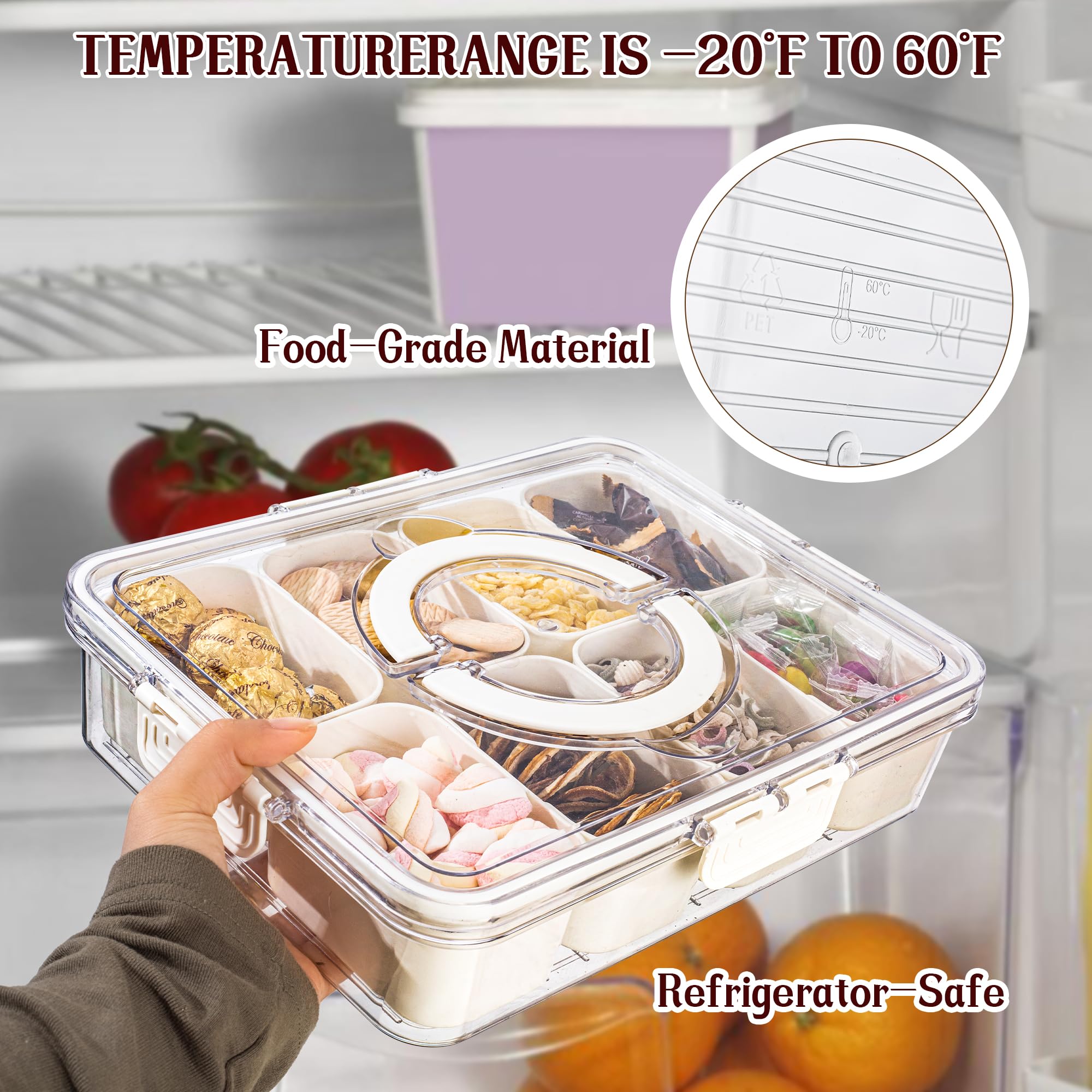 Amzcku versatile serving tray enhances parties and daily snacks.