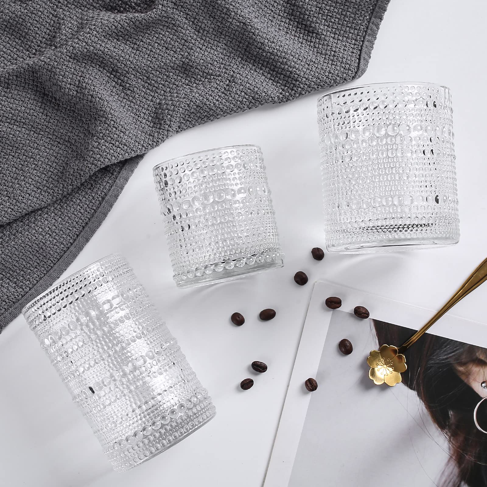 Amzcku Vintage Highball Glass Set 6 packaging, ready for gifting.