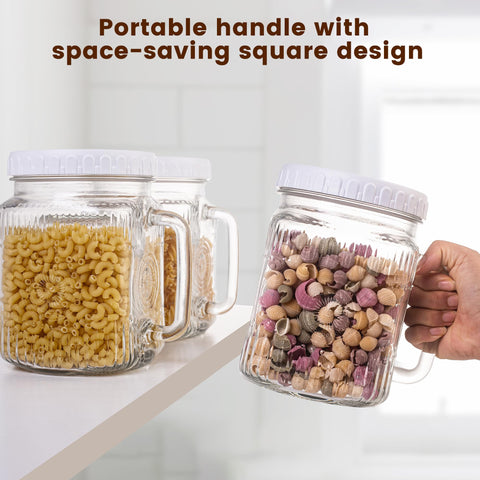 Amzcku vintage-inspired jars ideal for homemade preserves and gifts.