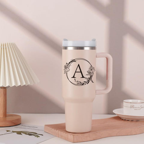 AMZUShome double-walled insulation demonstrates temperature retention on a 40oz tumbler.