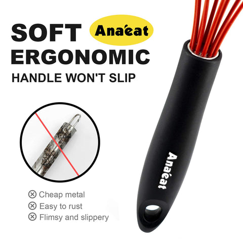 Anaeat dishwasher-safe whisk for quick cleaning after cooking.