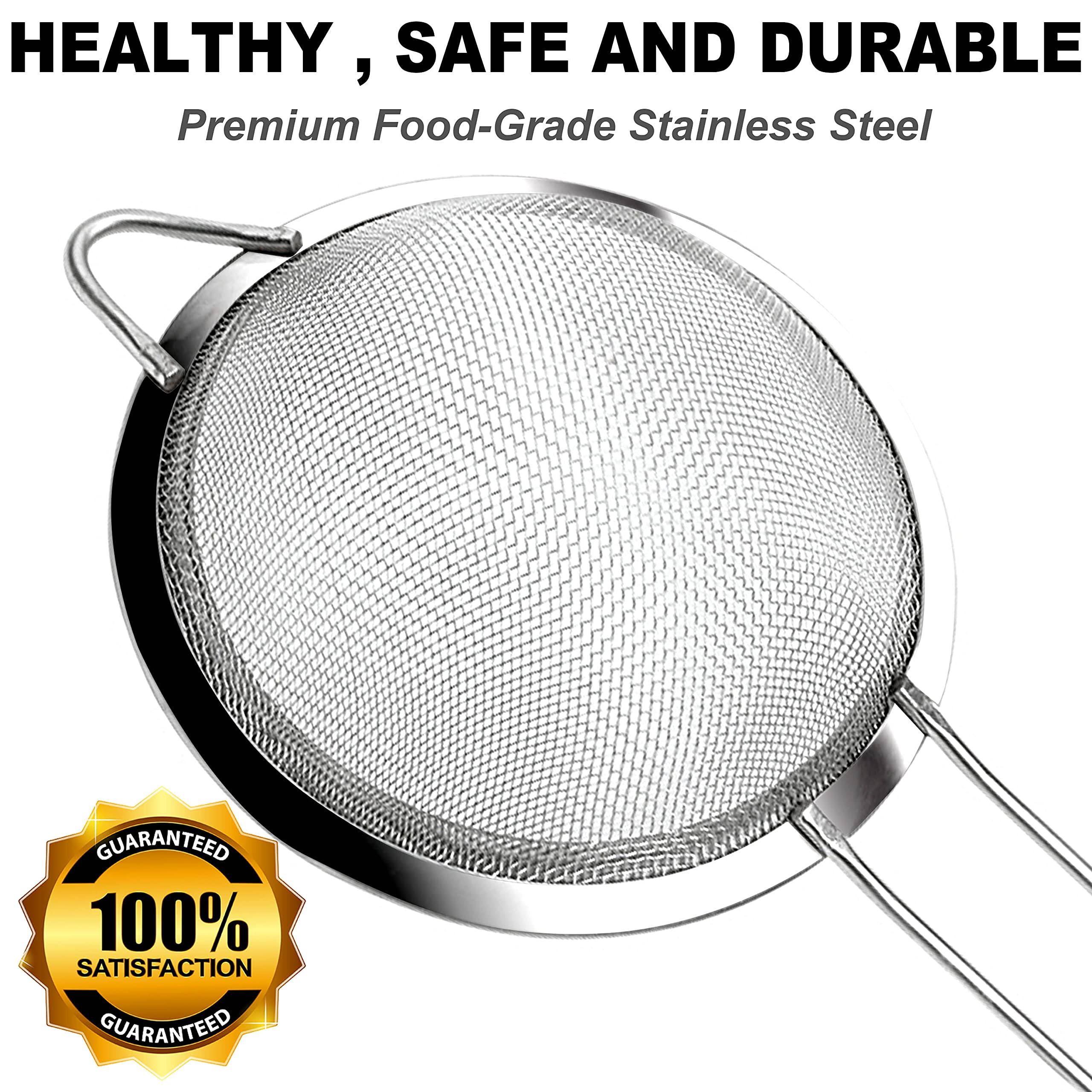 Anaeat easy-clean strainer rinses clean and stores compactly.