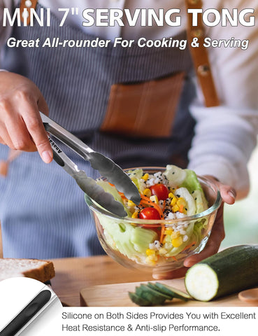 Sturdy stainless steel Anaeat tongs for daily cooking chores