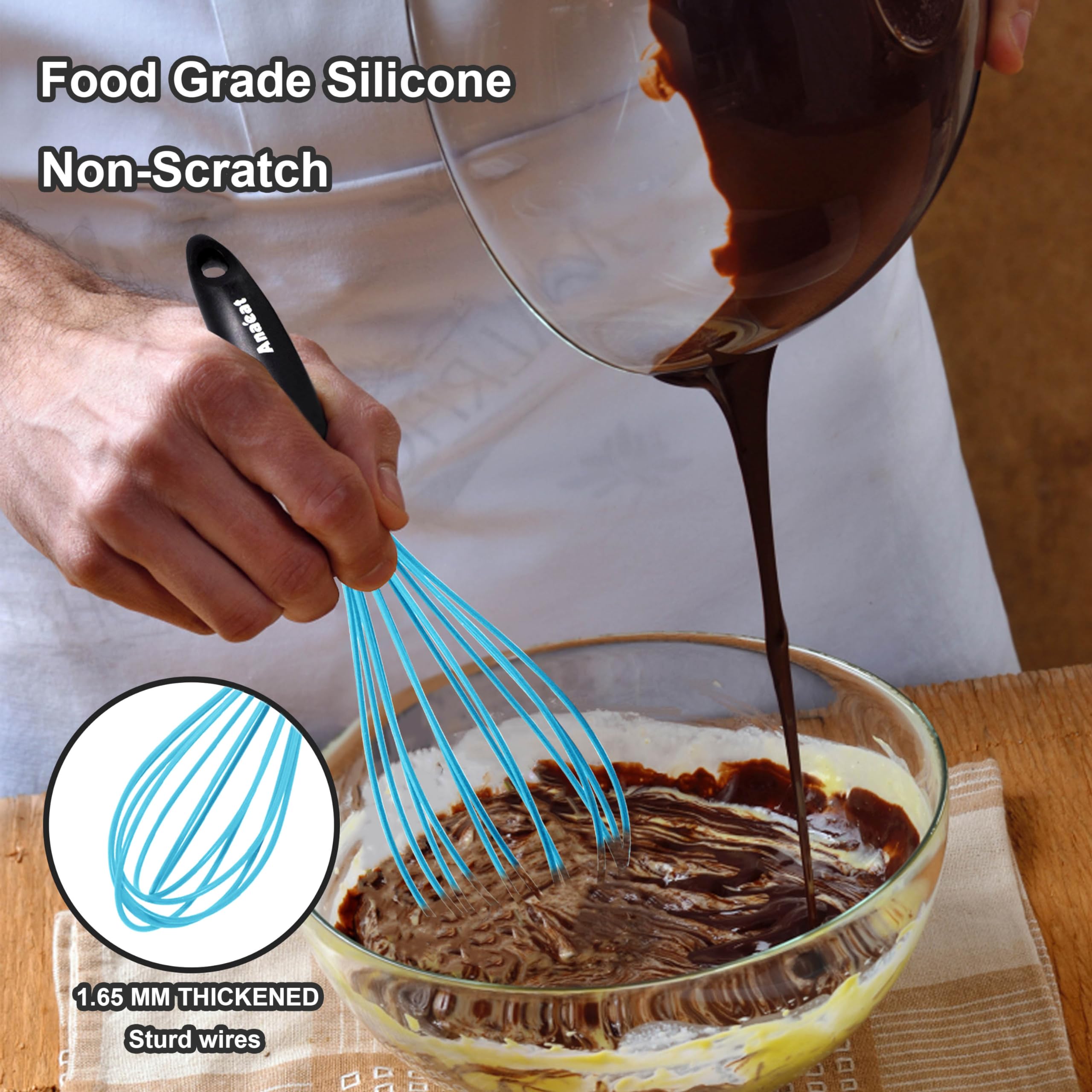 Anaeat 11-inch closeup highlights balanced whisking performance