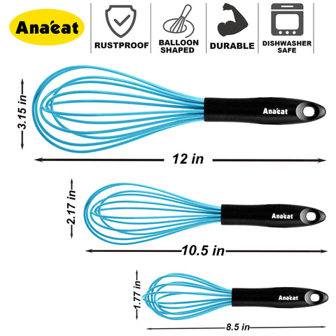 Anaeat balloon whisk dishwasher safe for easy cleanup