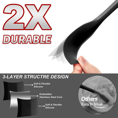 Anaeat spatulas are dishwasher safe for quick, thorough cleanup.