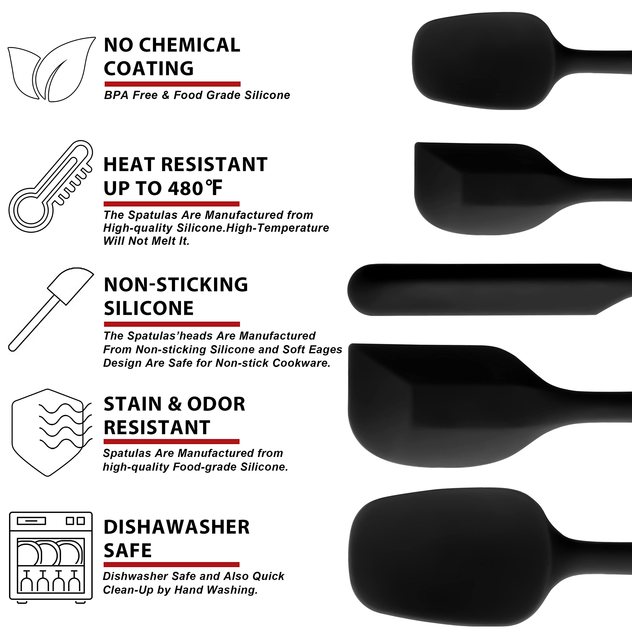 Anaeat spatulas come in varied shapes and sizes for diverse recipes.