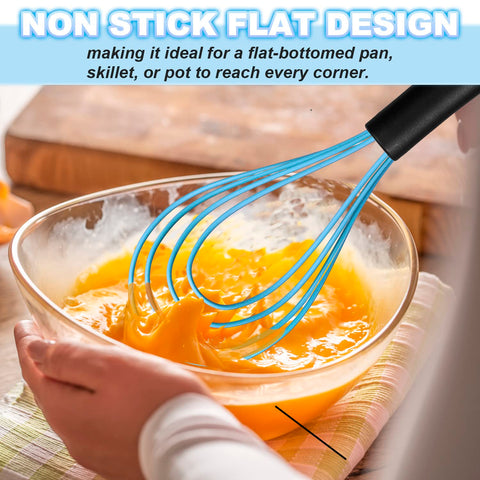Anaeat 11-inch balloon whisk creates airy emulsions with ease