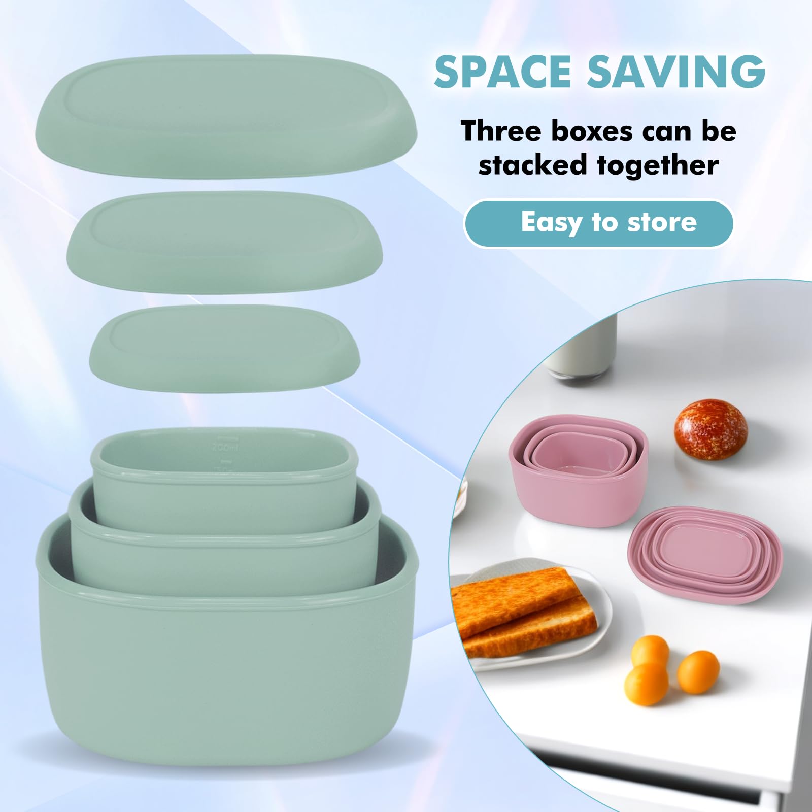 Anatole containers withstand wide temperatures for reheating and freezing.