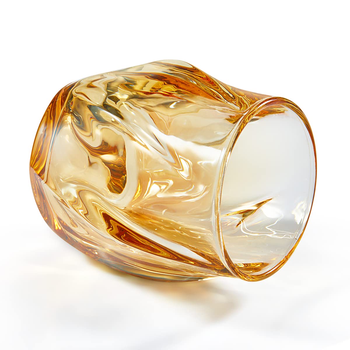 ANBFF amber-toned crystal glass catching light for a luxe look