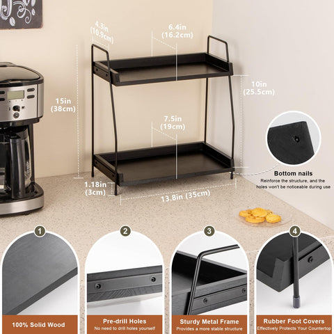 ANBOXIT top shelf contents show versatile storage for beans, cups, and syrups