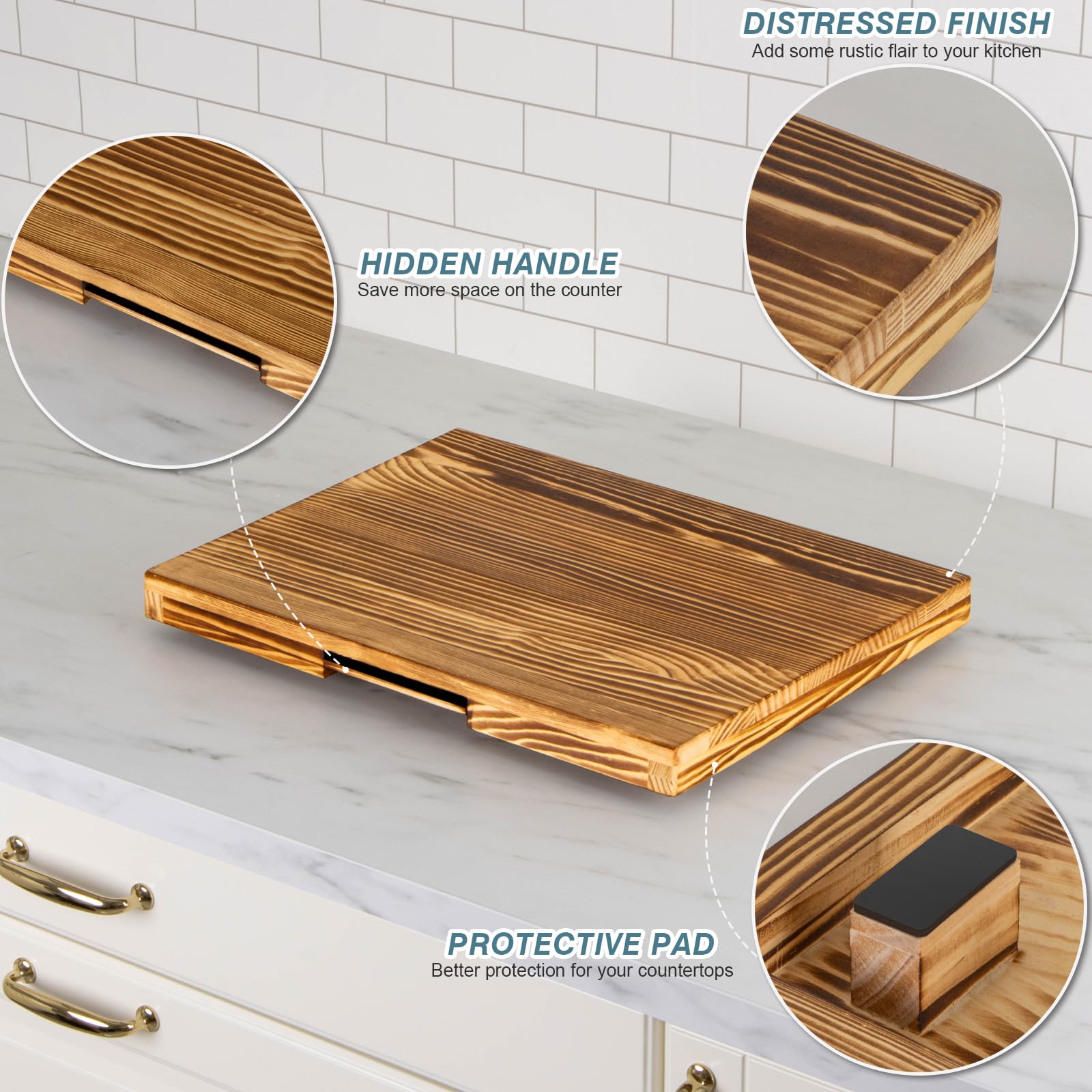 ANBOXIT hidden lever design saves space and reduces countertop contact.