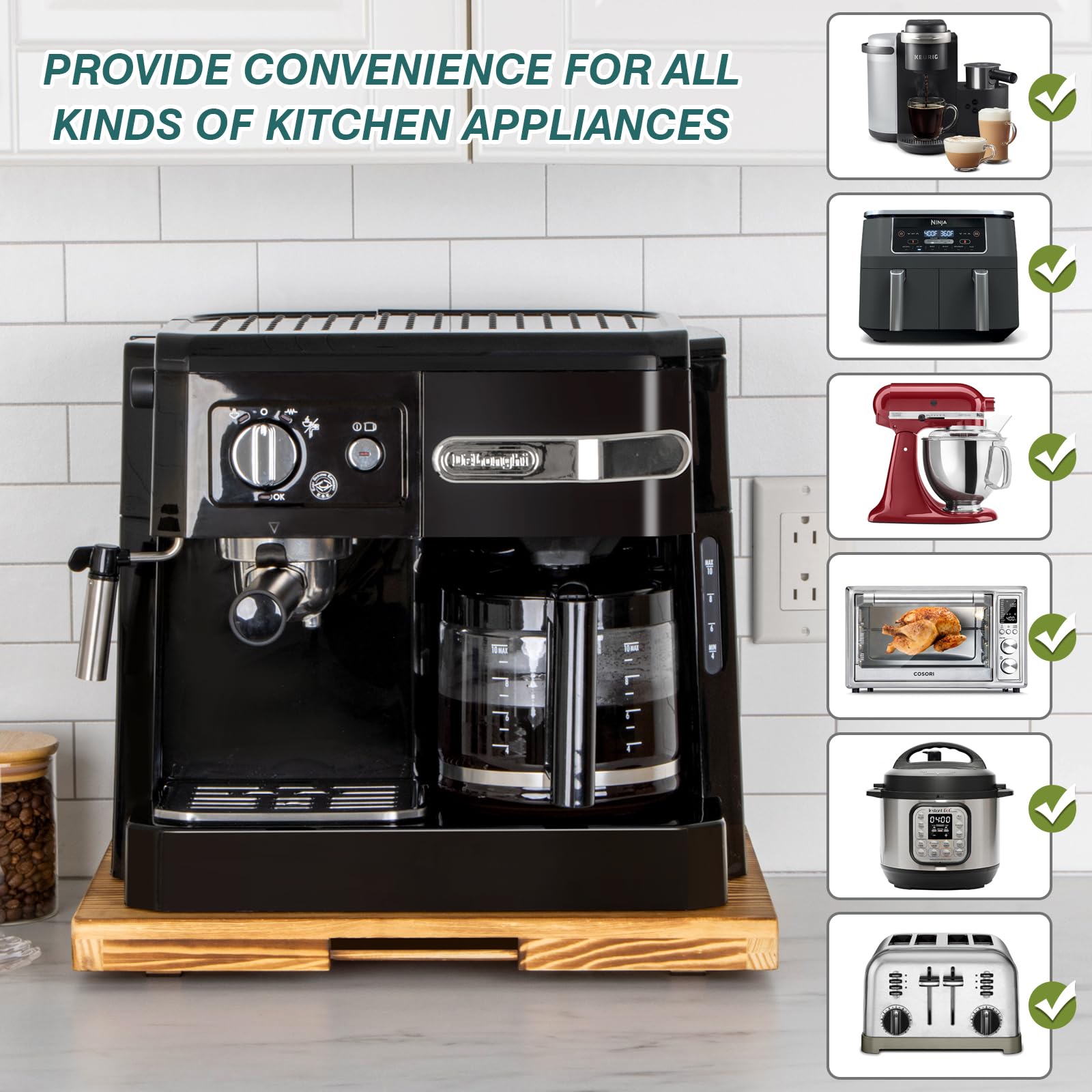 ANBOXIT rustic finish adds warm, natural style to kitchen counters.