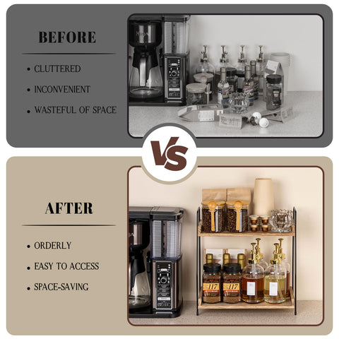 ANBOXIT kitchen countertop storage caddy keeps daily essentials organized