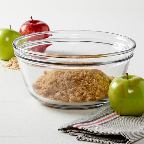 Anchor Hocking bowl used for batter and sauces in daily cooking