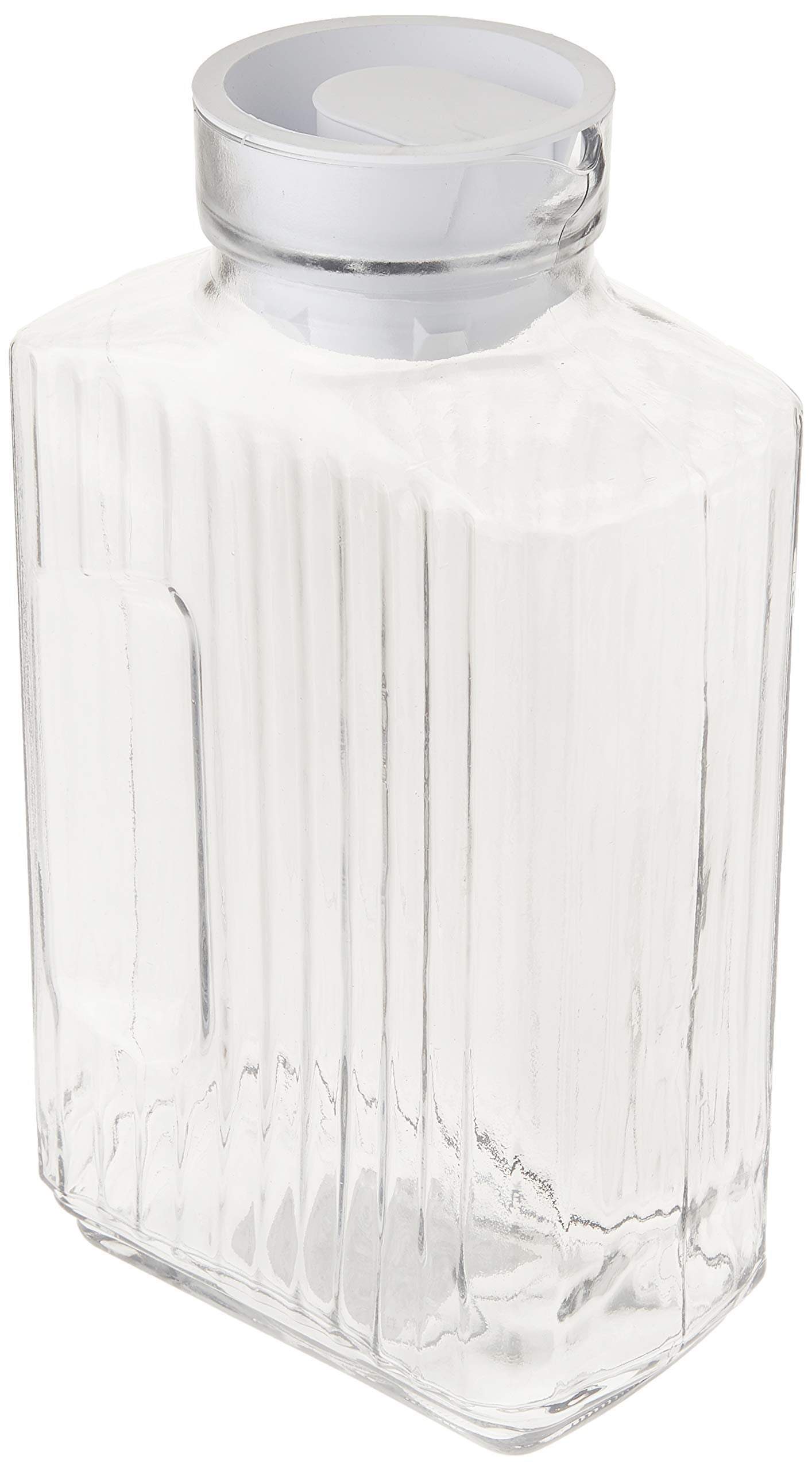 Anchor Hocking Bistro Pitcher in clear glass for quick content checks and easy serving.