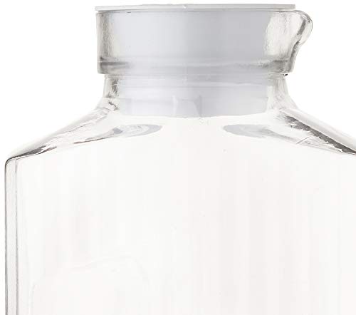 Anchor Hocking Bistro Pitcher with ribbed texture for a secure, stylish grip during gatherings.