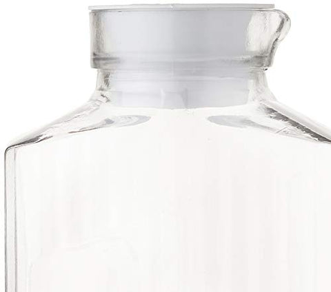 Anchor Hocking Bistro Pitcher with ribbed texture for a secure, stylish grip during gatherings.