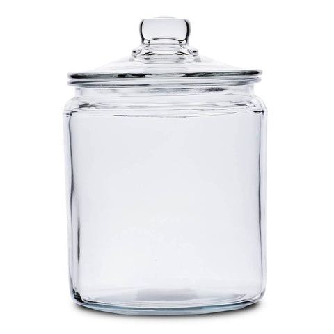Anchor Hocking Heritage Hill half-gallon canister front view for pantry storage.