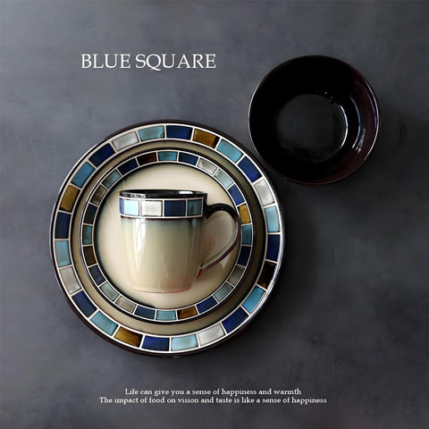 ANCYDPMI dishwasher-safe and microwave-safe dining set for easy routines.