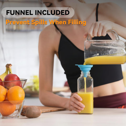 Andemi versatile-glass-jars for juices, smoothies, and kombucha.