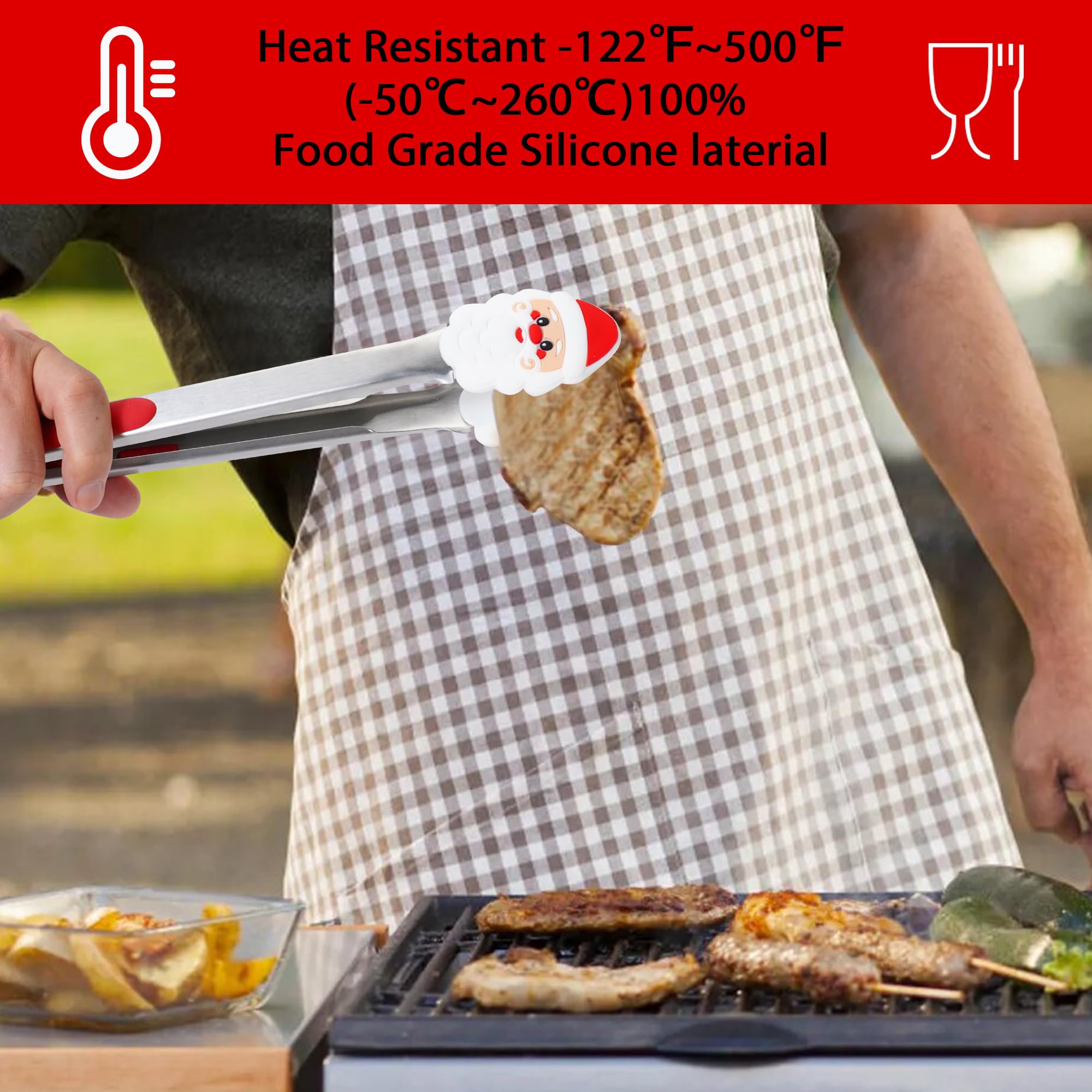 ANDGELOO tongs with pull-tab storage keep tools organized