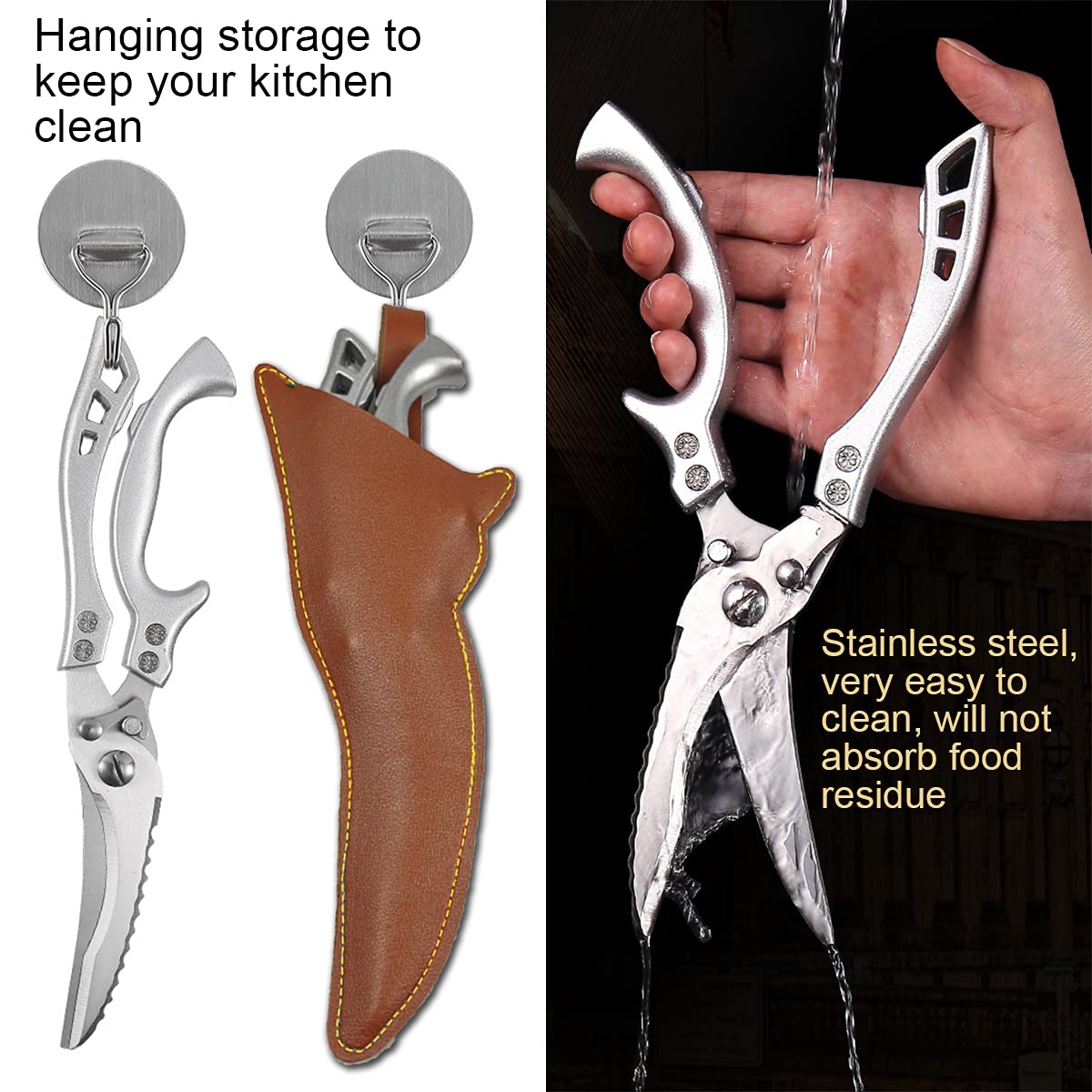 Andong aircraft-grade aluminum handles offer a non-slip grip on oily hands