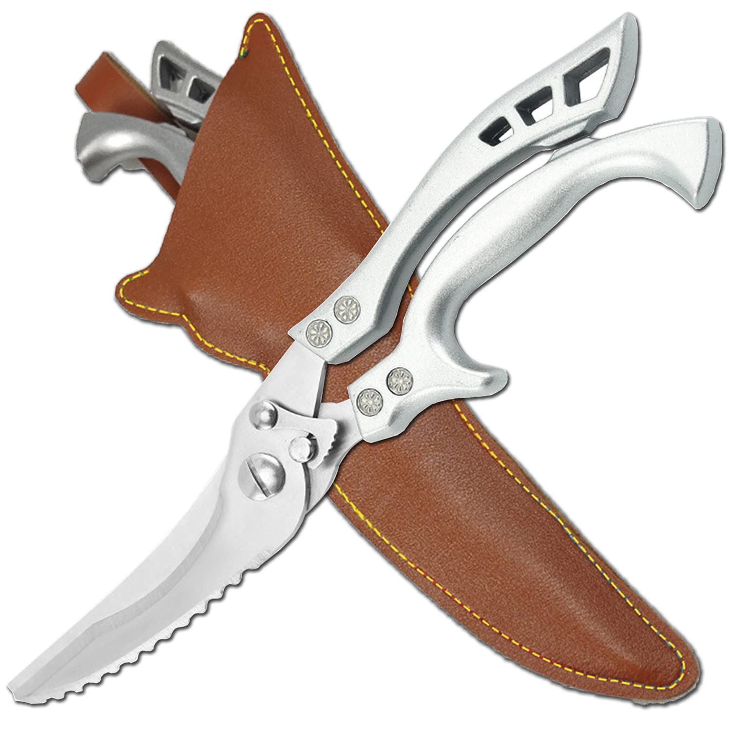 Andong Upgrade heavy-duty kitchen scissors with durable stainless steel for versatile tasks