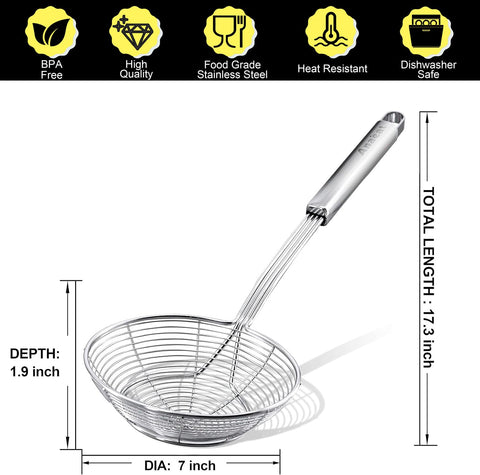 Dishwasher-safe design for easy cleaning after cooking.