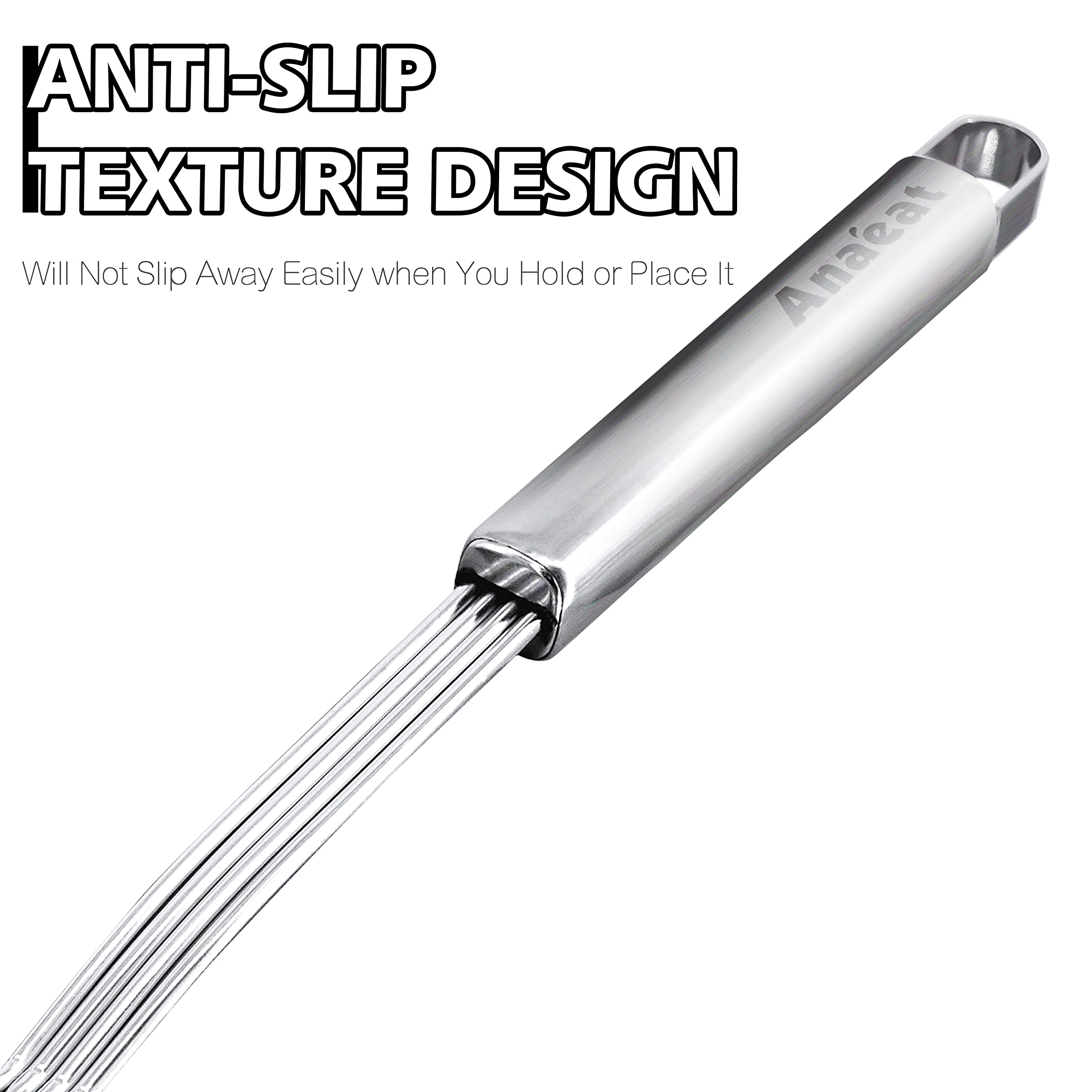 Sturdy stainless steel construction resists deformation over time.