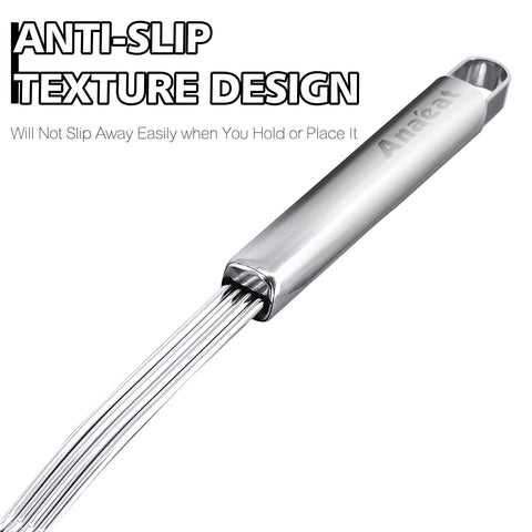 Sturdy stainless steel construction resists deformation over time.