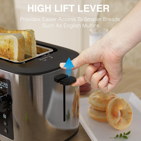 Anfilank Toaster stainless steel front view for durable style