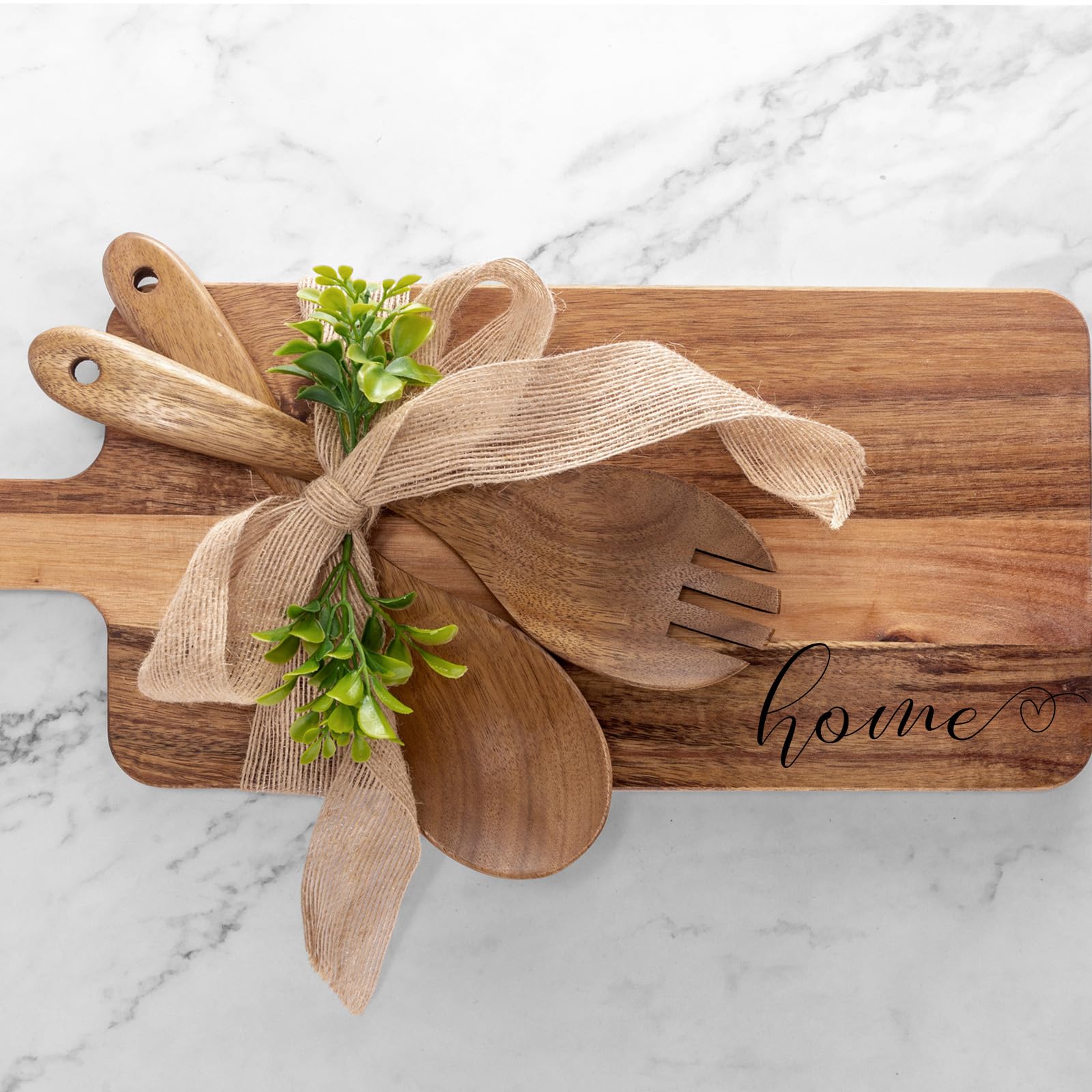 Anforsun acacia wood serve board for decor and charcuterie